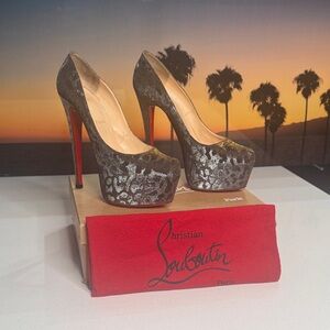 Christian Louboutin Metallic Heel